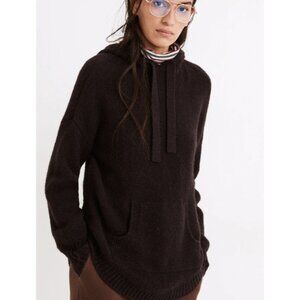 Madewell Wilmington Wool Alpaca Hoodie Sweater sz XL color heather raisin NWT